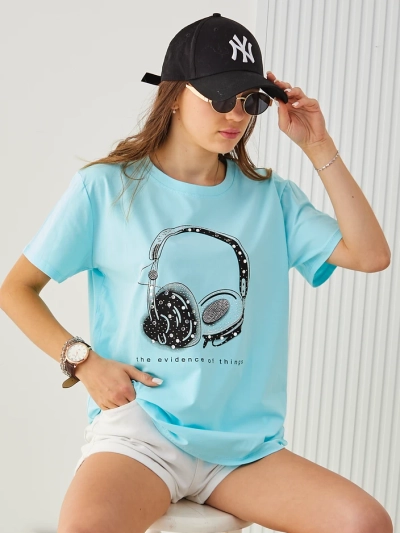 T-shirt en coton pour femmes Royalfashion avec impression