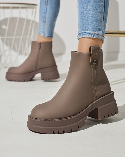 Bottes classiques d'hiver pour femmes isolées en kaki Jarati - Footwear