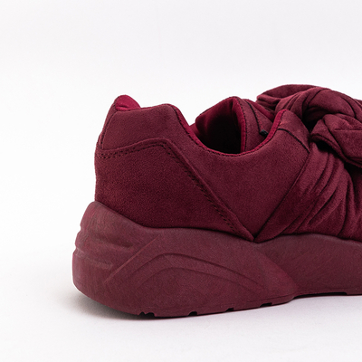 Chaussures de sport femme marron avec nœud Montrel - Chaussures