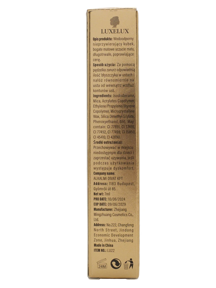 Luxelux Gloss à lèvres mat 01 4,5 g