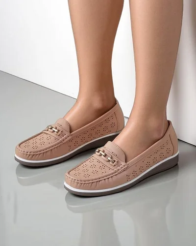 Royalfashion Mocassins perforés pour femmes Cerro