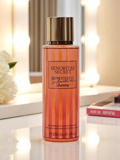 Senoritas Secret Body Mist Seduction Shimmer avec paillettes