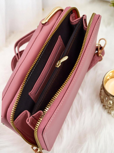 Royalfashion Sac à main-portefeuille multifonction sur bandoulière Matelassé Charm