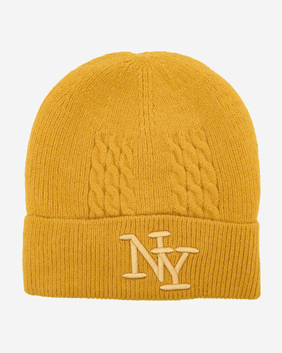 Royalfashion Casquette isolée pour femme Mustard