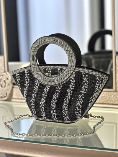 Petit sac à main pour femmes avec des zircons Sparkle Queen