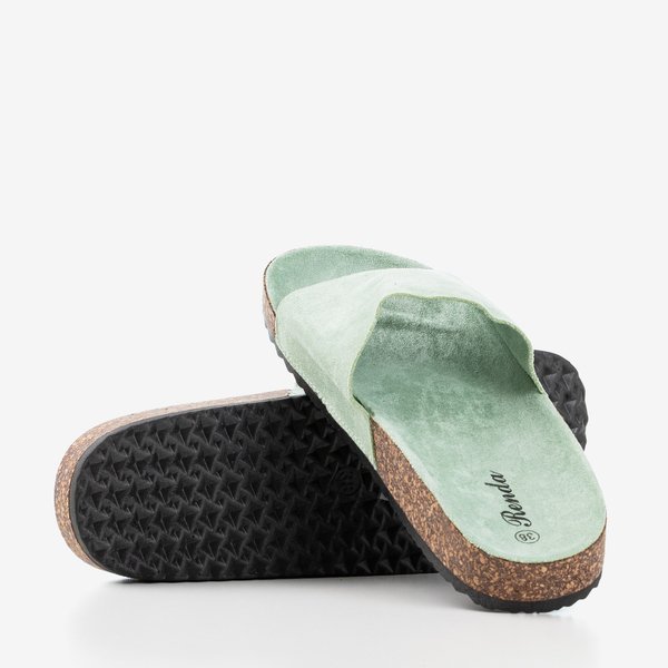 Chaussons femme vert clair Ratia - Footwear