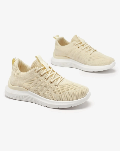 Chaussures de sport en tissu crème pour femme Bofia - Footwear