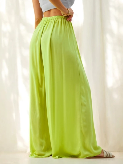 Royalfashion Pantalons droits en viscose pour femme