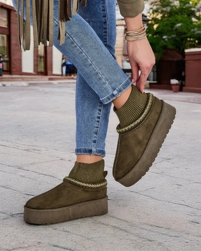 Royalfashion Bottes courtes de neige pour femmes Narorzi