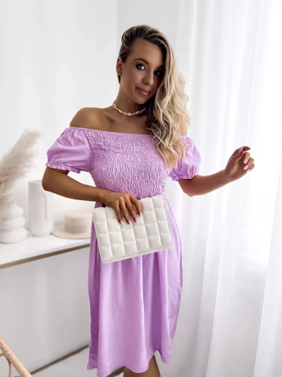 Mini robe femme violet a'la hiszpanka- Vêtements