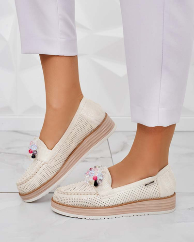 Royalfashion Mokassins avec pierres colorées Restea