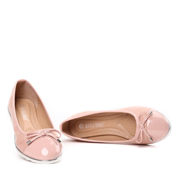 Różowe balerinki Juliya- Obuwie