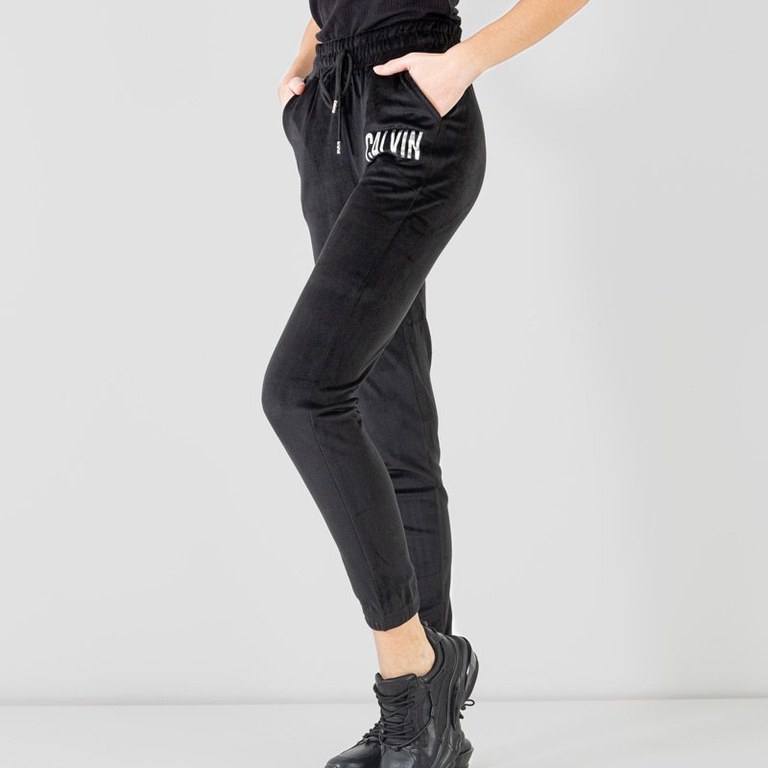 Pantalon de jogging femme noir avec inscription - Vêtements