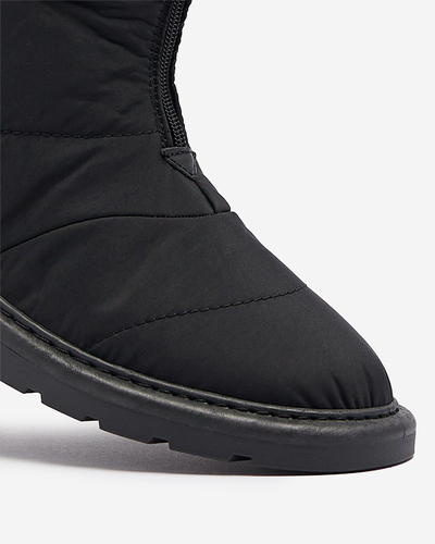 Bottes noires pour femmes a'la bottes de neige Tirigga- Footwear