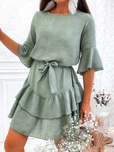 Royalfashion Mini robe femme en lin