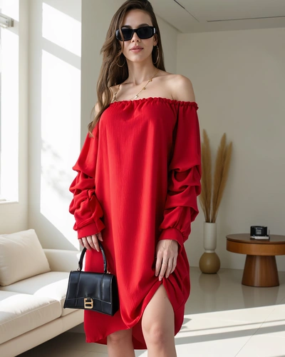 Robe lisse pour femmes Royalfashion à la mode espagnole avec volants