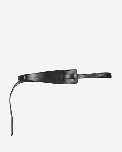Ceinture en cuir écologique noir pour femme - Accessoires