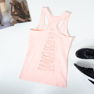 T-shirt femme rose à larges bretelles - Vêtements