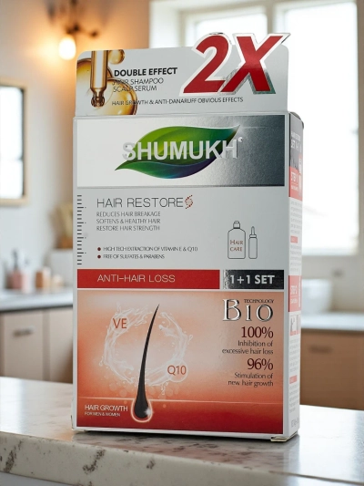 Shumukh Shampooing et Sérum pour cheveux 2en1 - anti-casse