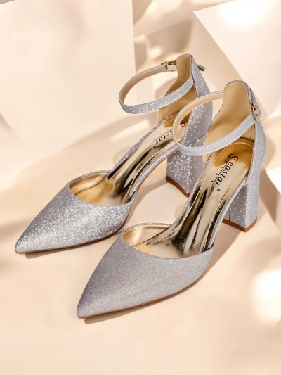 Royalfashion Chaussures à talons pailletées pour femmes Noratt