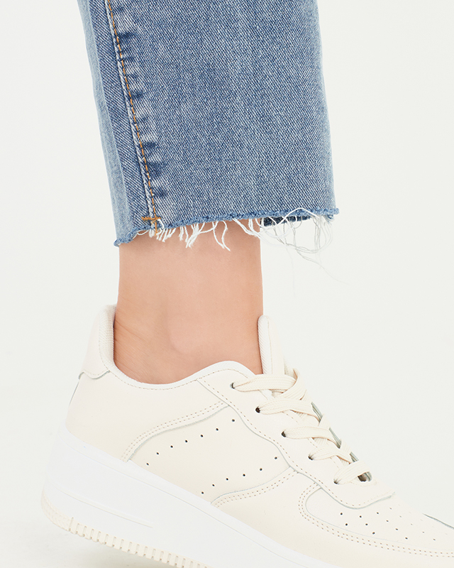 Jean mom taille haute paperbag bleu pour femme - Vêtements