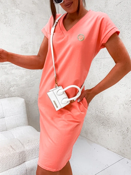 Robe en coton pour femmes Royalfashion avec patch