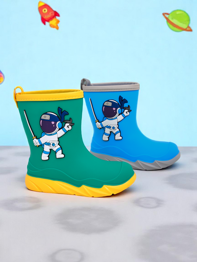 Royalfashion Bottes de pluie pour enfants avec cosmonaute Cosmos Boy