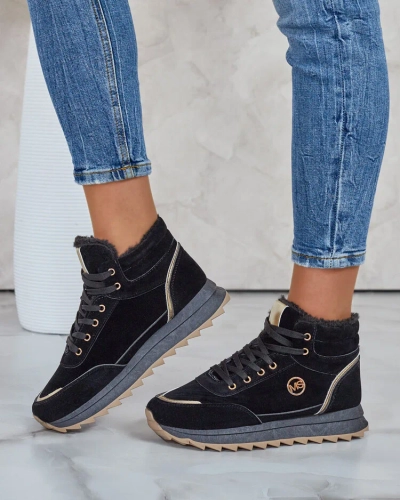 Royalfashion Baskets chauffantes pour femme avec fourrure Casill