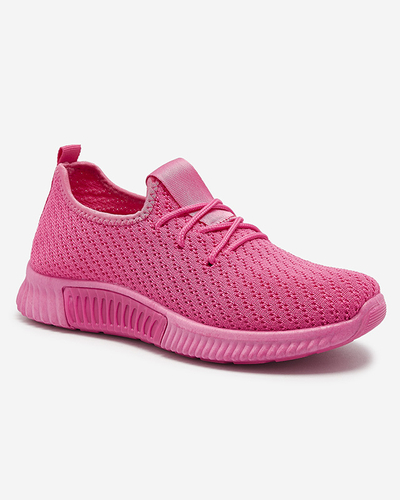 Fuchsia chaussures de sport en tissu pour femmes Vobbu- Footwear