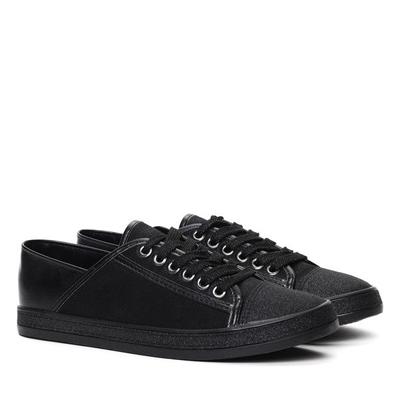 Czarne trampki Hanna- Obuwie