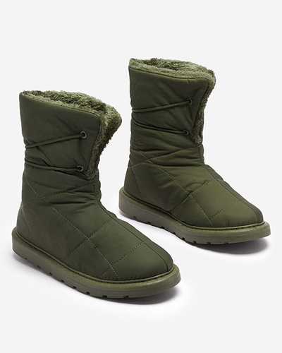 Vert foncé chaussures pour femmes a'la bottes de neige Amirfu- Footwear