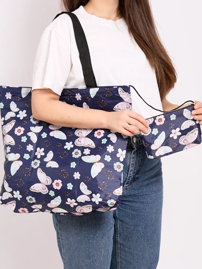Sac de shopping Royalfashion à motifs, pliable en portefeuille