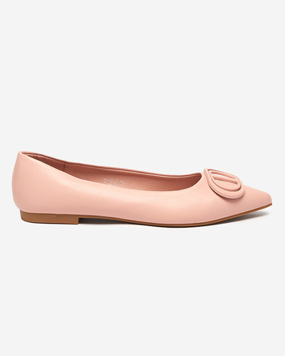Ballerines pointues roses pour femme avec ornement sur le bout Manico - Footwear