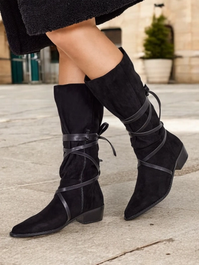 Royalfashion Bottes à talons bas Rolizoo