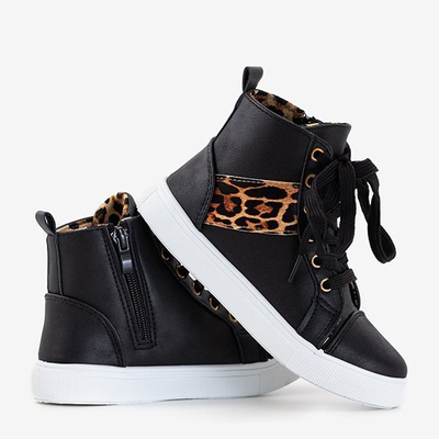 Baskets enfant Pantise noires - Footwear