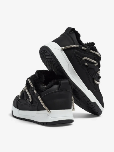 Baskets Luna Noires pour Femmes en Cuir Écologique pour Tous les Jours