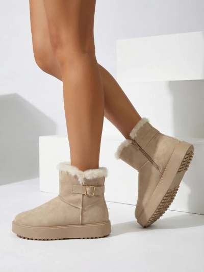 Royalfashion Bottes courtes de style bottes de neige pour femmes Aurelia Classico