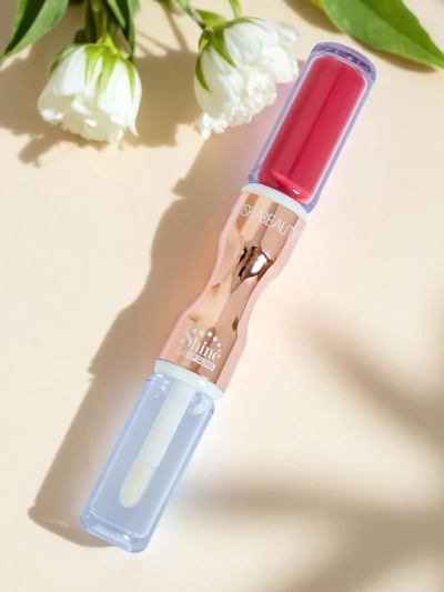 Rouge à lèvres et gloss transparent 2-en-1 Lady Bug