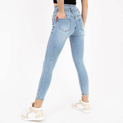 Jean skinny femme bleu - Vêtements