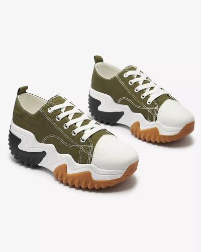 OUTLET Baskets sport vertes à plateforme Nacarry pour femme - Chaussures