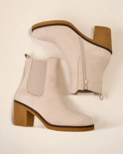 Royalfashion Bottes pour femme en éco-daim sur le poteau Bregianka