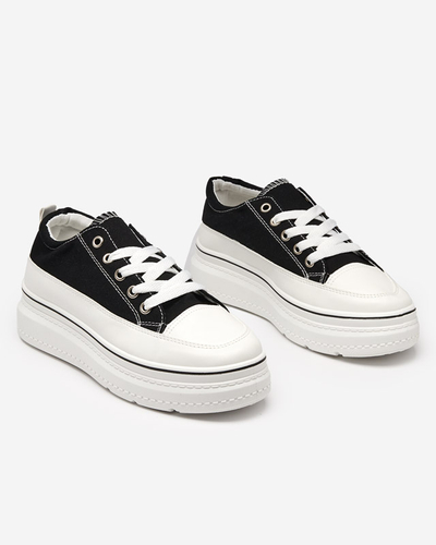 OUTLET Baskets noires pour femmes sur la plateforme Veritar - Footwear