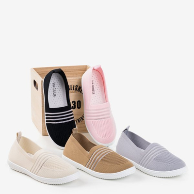 Baskets à enfiler pour femmes Muko gris clair - Chaussures 1