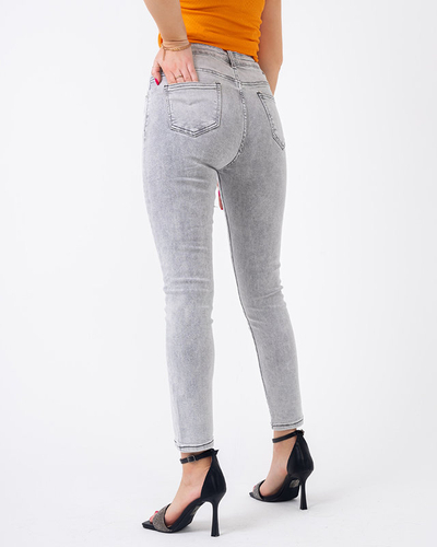 Jean skinny femme gris - Vêtements