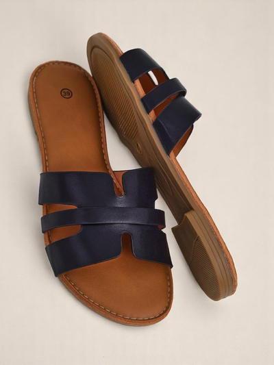 Royalfashion Mules à semelle plate pour femme Livia Soft