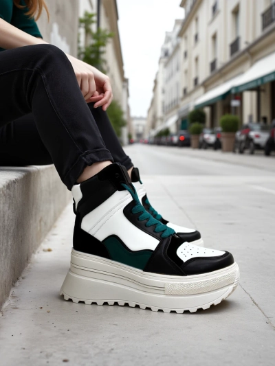 Royalfashion Baskets de sport hautes pour femmes Geeky