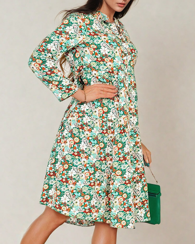 Royalfashion Robe midi à motifs pour femme