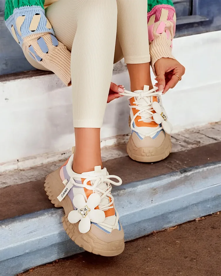 Royalfashion Baskets à plateforme pour femmes Bereya