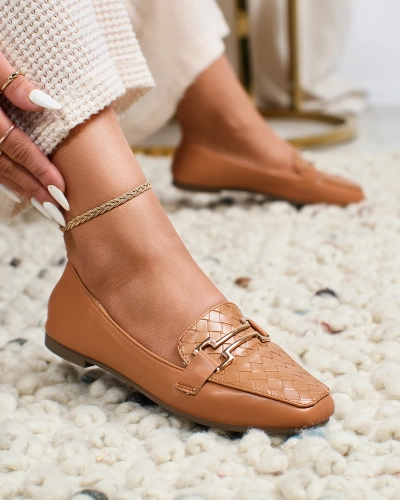 Royalfashion Mocassins femme Camel Bulerol