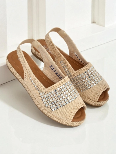 Sandales espadrilles pour femme avec strass Belle Sparkle